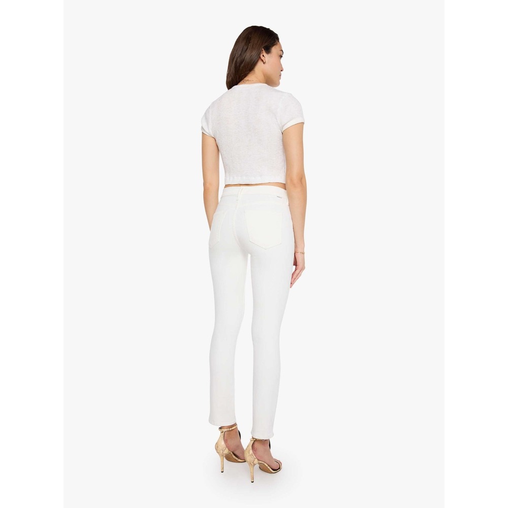 MOTHER The Mid Rise Dazzler Ankle Jeans 28 White Fairest Of Them All Slim - Picture 2 of 16